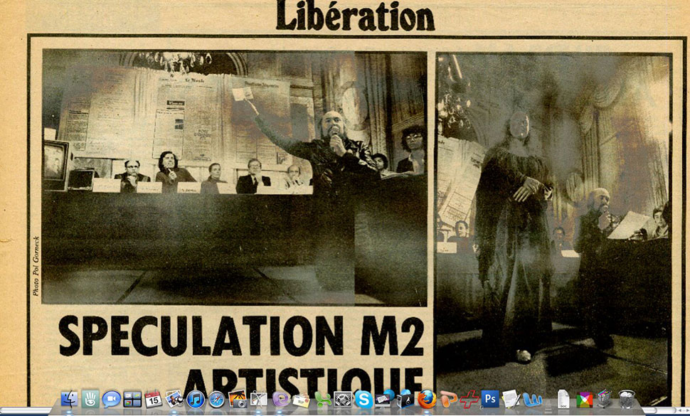 1977 M2 artistique Crillon - Libé