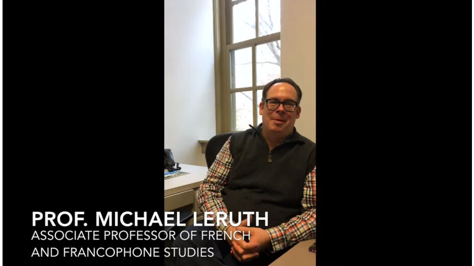 New Book Michael Leruth, French and Francophone Studies