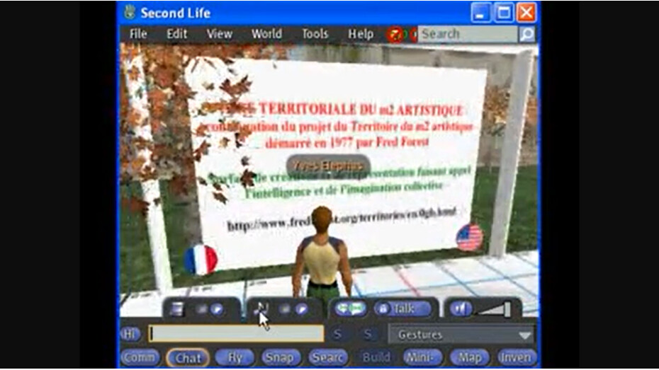 L’ouverture du laboratoire metavers Second Life présenté à l’ICOM par Fred Forest
